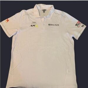 Aston Martin racing OGIO White Polo Shirt with Embroidered Logos